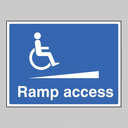 Ramp Access Sign - Ready Set SuppliedRamp Access SignRigid Plastic17601K
