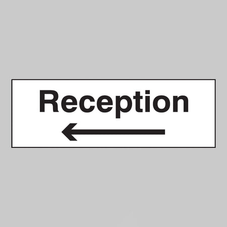 Reception Arrow Left Sign - Ready Set SuppliedReception Arrow Left SignRigid Plastic17074G