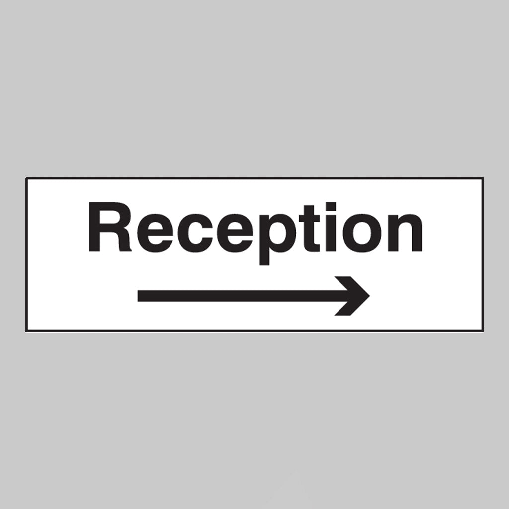 Reception Arrow Right Sign - Ready Set SuppliedReception Arrow Right SignRigid Plastic17070G