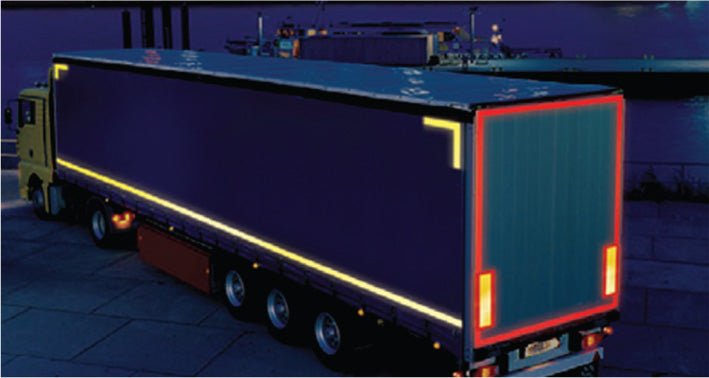 Red Lorry Marking Contour Tape 50Mmx50m (Curtain Vehicle) - Ready Set SuppliedRed Lorry Marking Contour Tape 50Mmx50m (Curtain Vehicle)56354