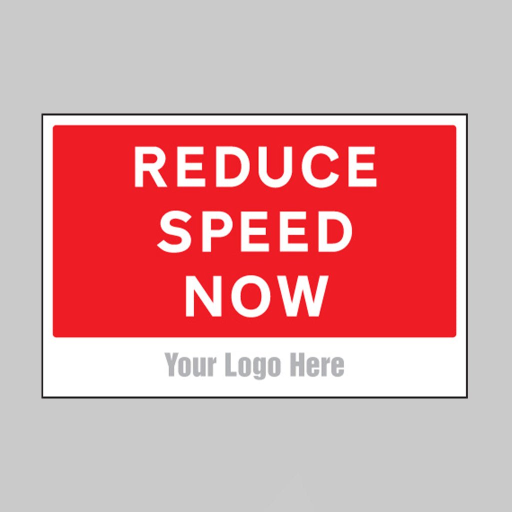 Reduce Speed Now, Builder Signs 600 x 400mm - Ready Set SuppliedReduce Speed Now, Builder Signs 600 x 400mm55745