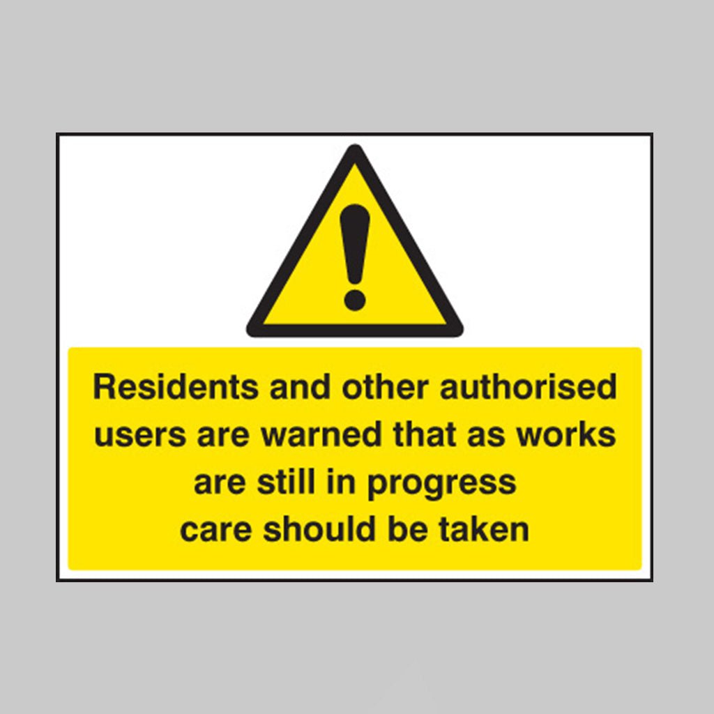 Residents And Other Users Are Warned Etc Sign - Ready Set SuppliedResidents And Other Users Are Warned Etc Sign16434Q