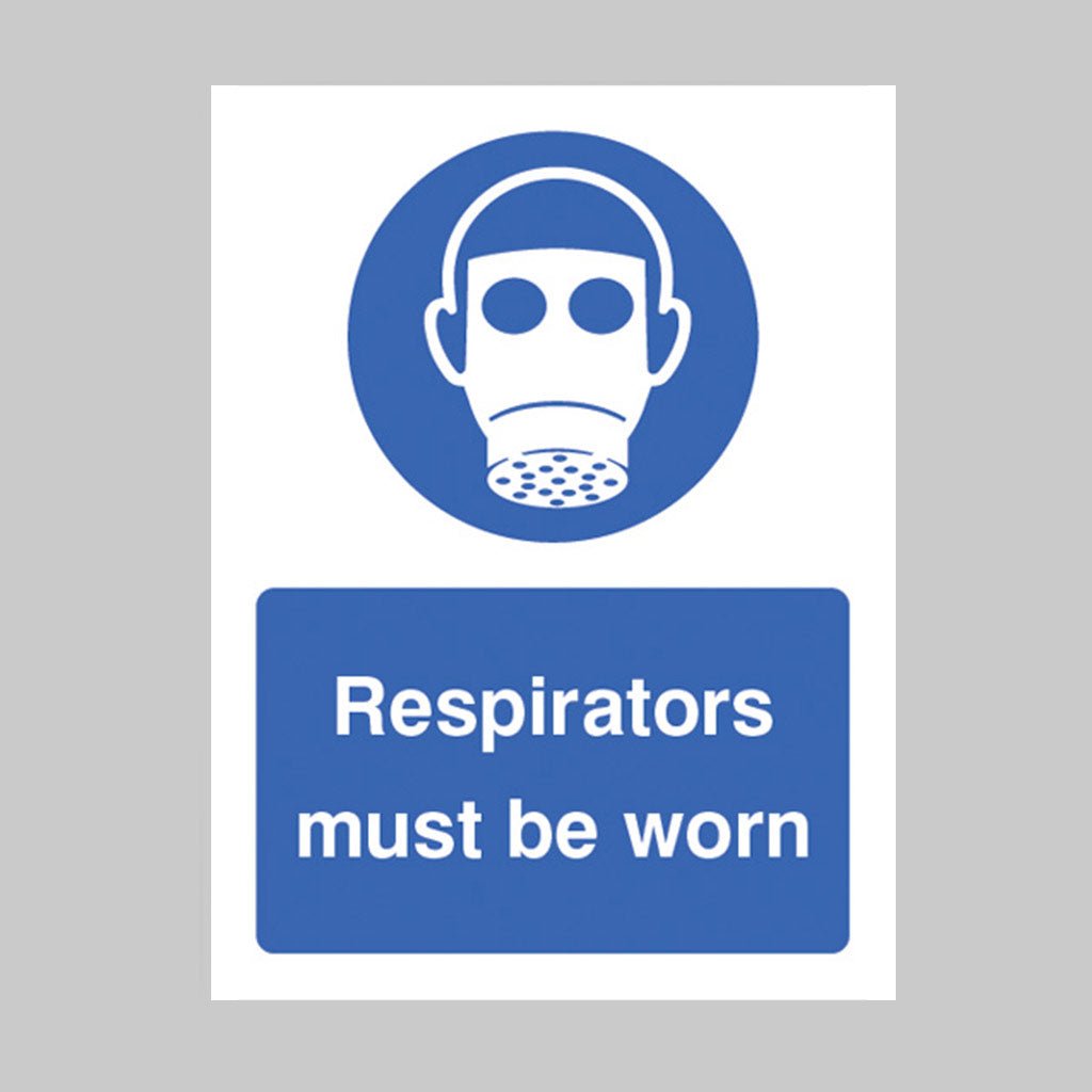 Respirators Must Be Worn Sign - Ready Set SuppliedRespirators Must Be Worn SignRigid Plastic15205E