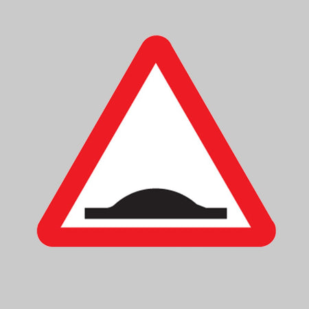 Road Hump Ahead Class RA1 600mm Triangle With Channelling Sign - Ready Set SuppliedRoad Hump Ahead Class RA1 600mm Triangle With Channelling Sign57852