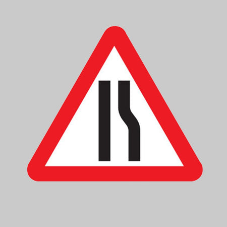 Road Narrows Right Reflective Fold Up 600mm Triangle Sign - Ready Set SuppliedRoad Narrows Right Reflective Fold Up 600mm Triangle Sign56555