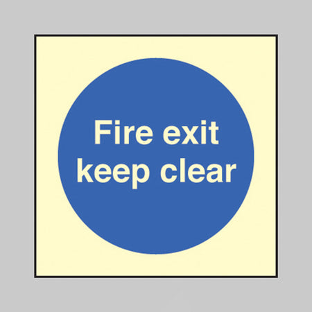 Fire exit keep clear