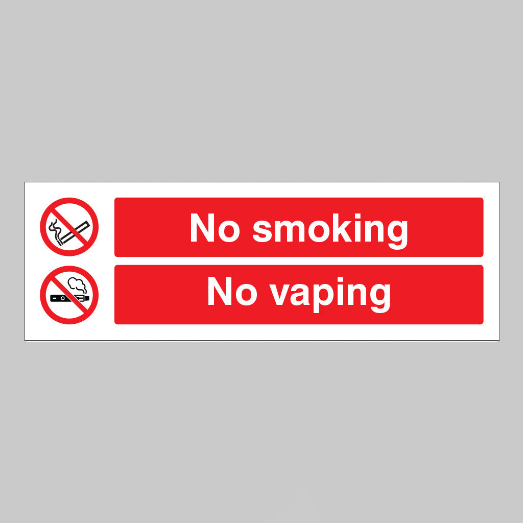No Smoking No vaping