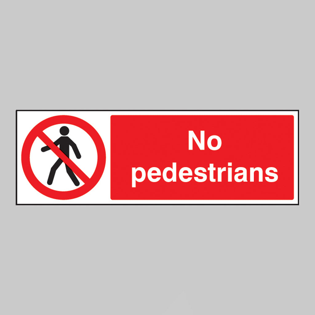 No pedestrians