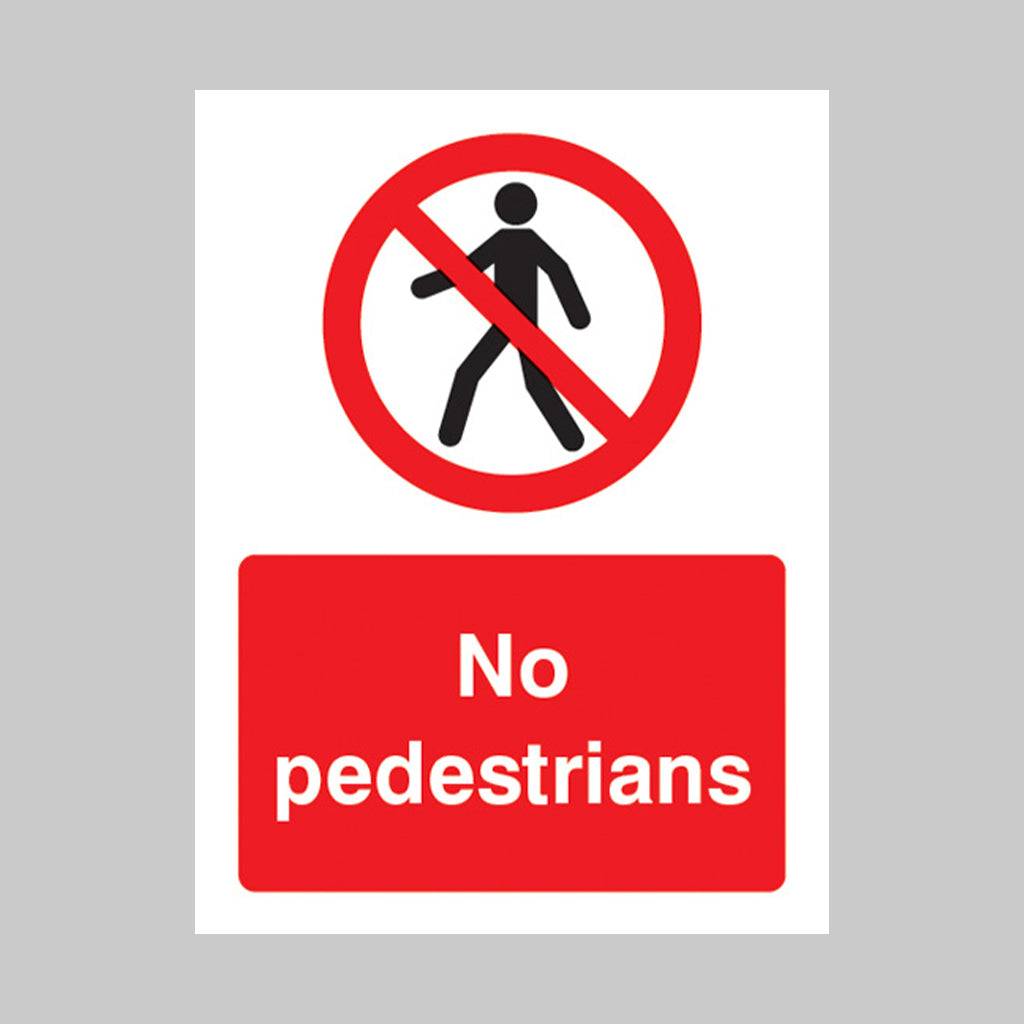 No pedestrians