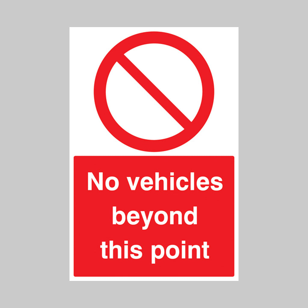 No vehicles beyond this point