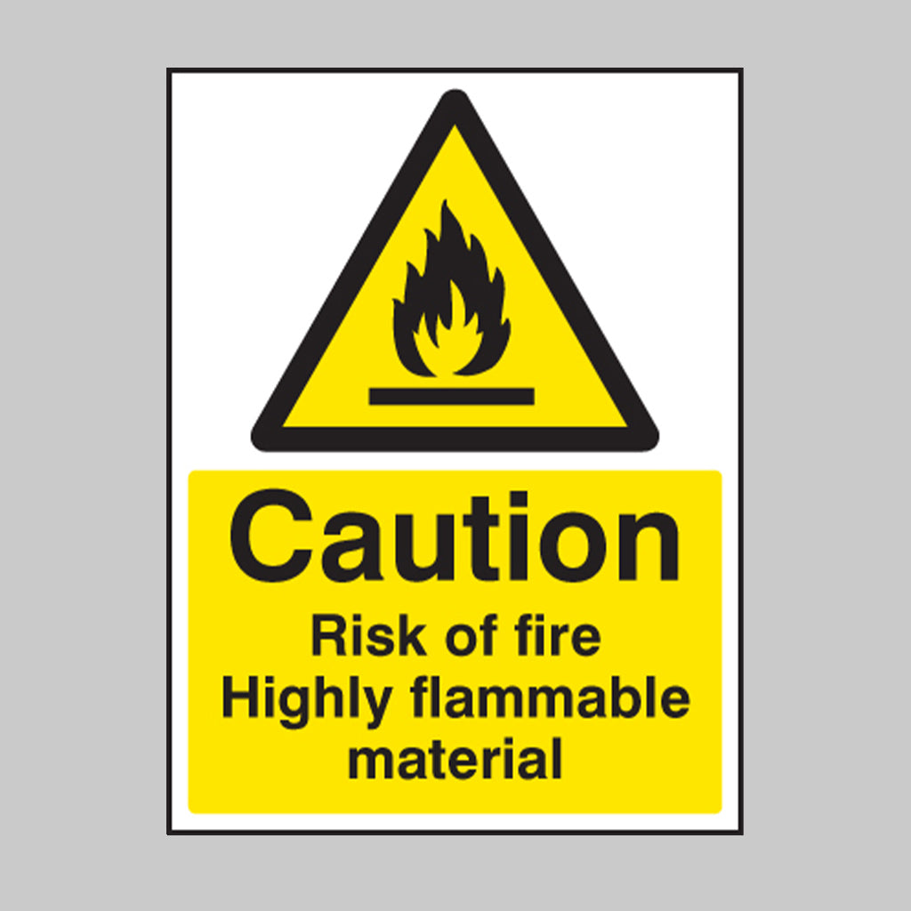 Caution risk of fire - highly flammable material