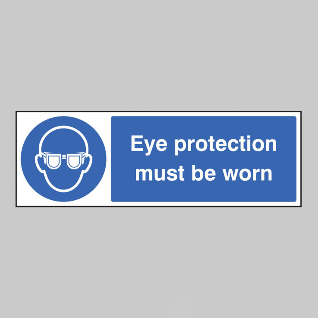 Eye protection must be worn