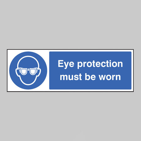 Eye protection must be worn