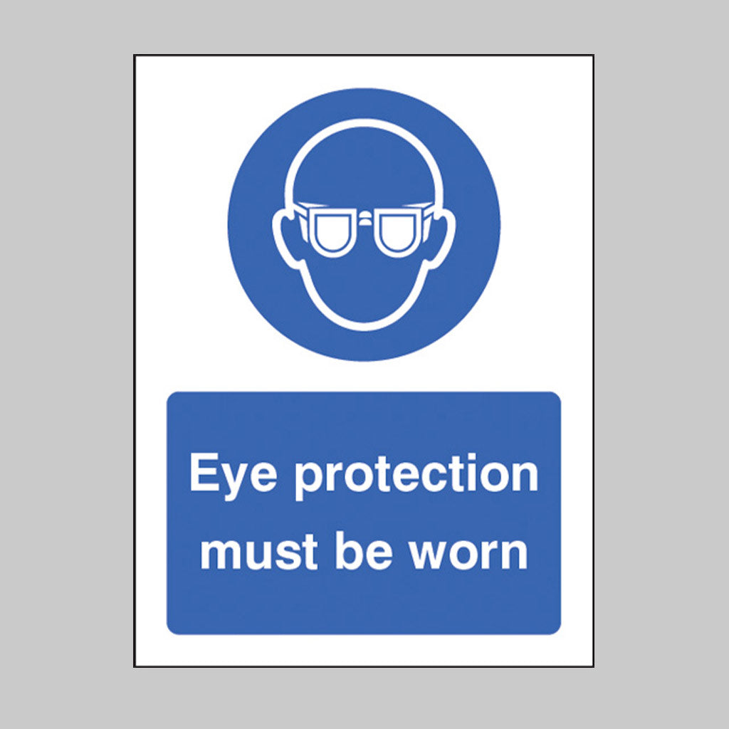 Eye protection must be worn