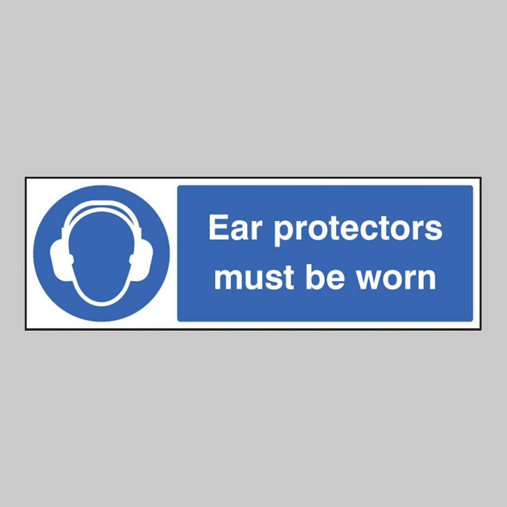 Ear protectors must be worn