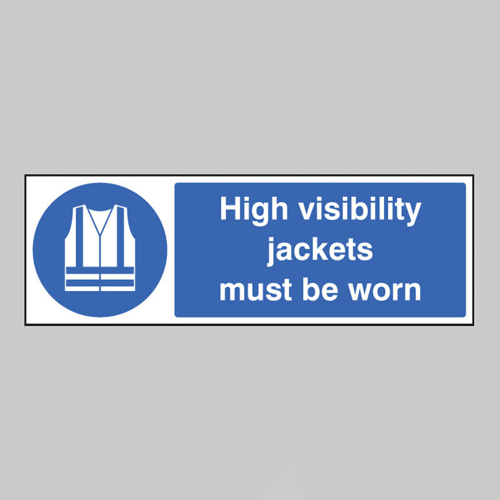 High visibility jackets must be worn