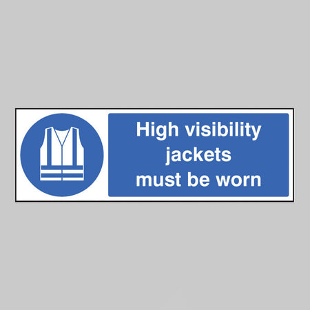 High visibility jackets must be worn