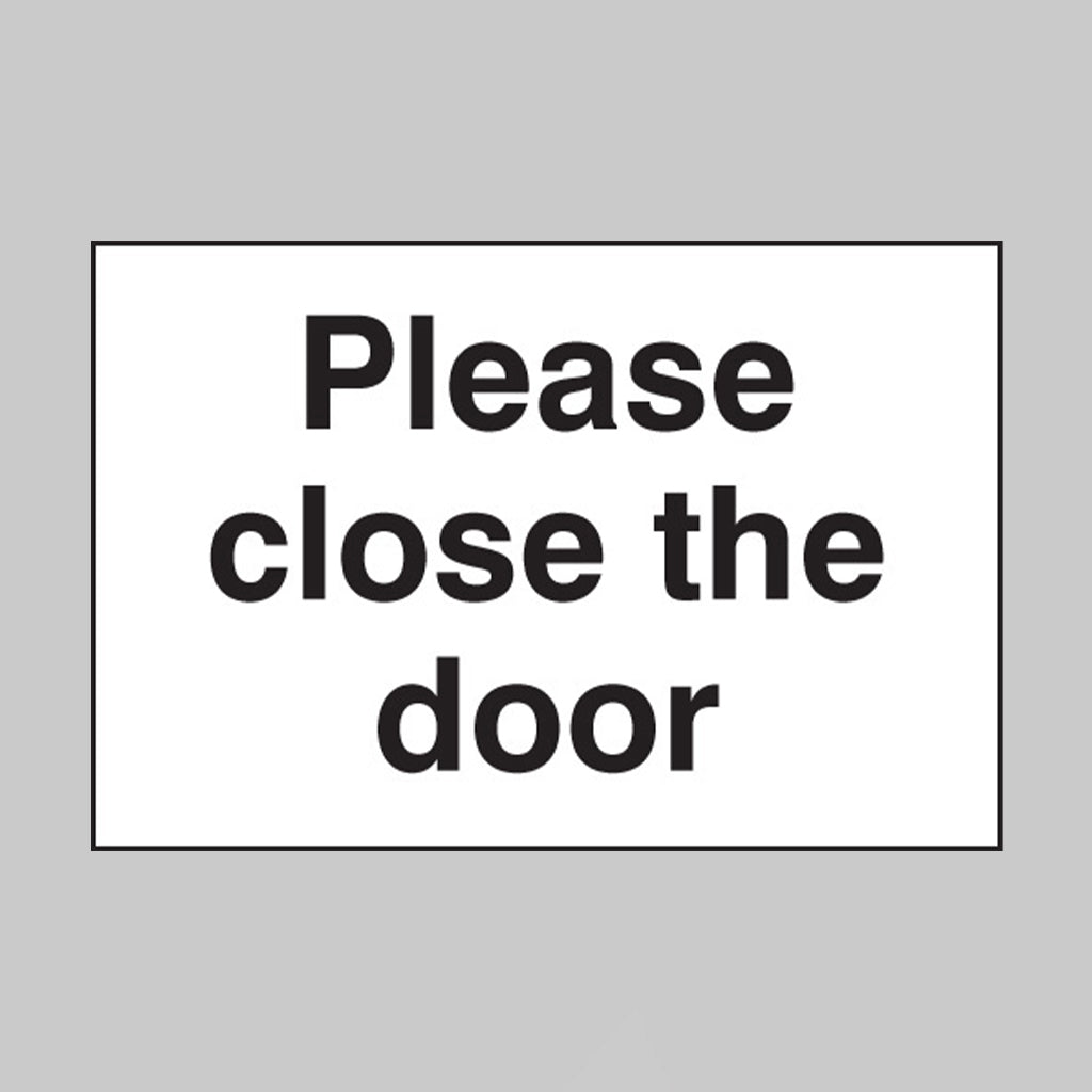 Please close the door