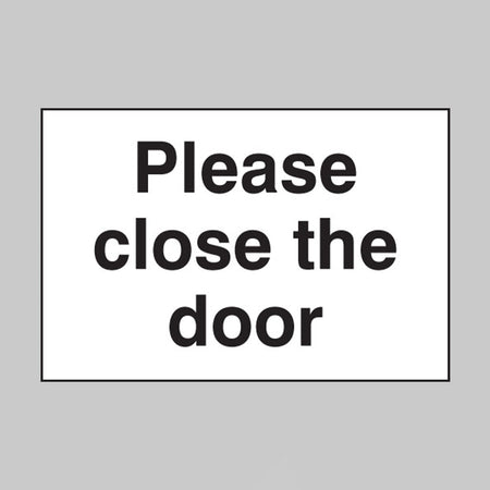 Please close the door
