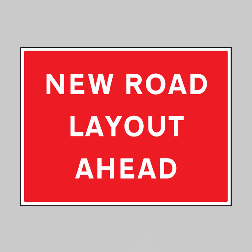 New road layout ahead