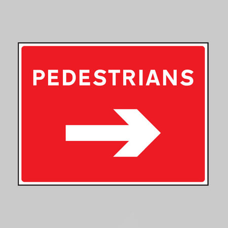 Pedestrians arrow right