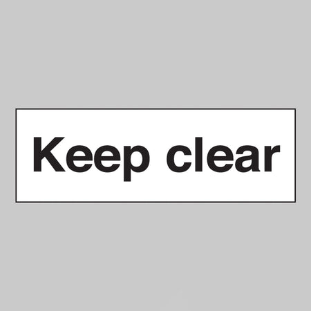 Keep clear