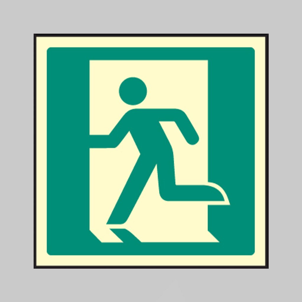 Running Man Left Sign - Ready Set SuppliedRunning Man Left SignUltra Bright (Class C) Photoluminescent Rigid32039C