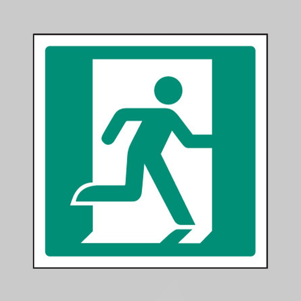 Running Man Right Sign - Ready Set SuppliedRunning Man Right SignRigid Plastic12040C