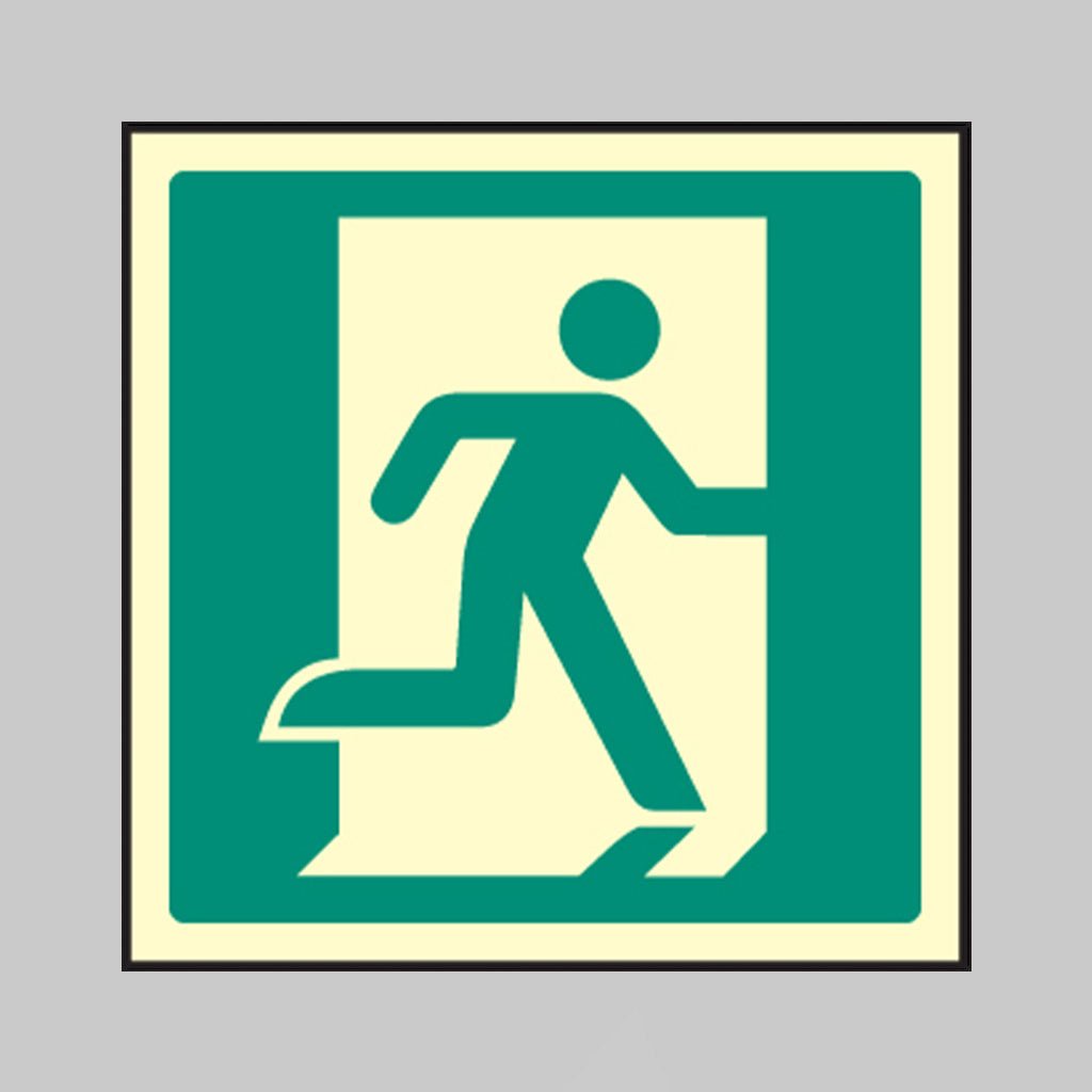 Running Man Right Sign - Ready Set SuppliedRunning Man Right SignUltra Bright (Class C) Photoluminescent Rigid32040C