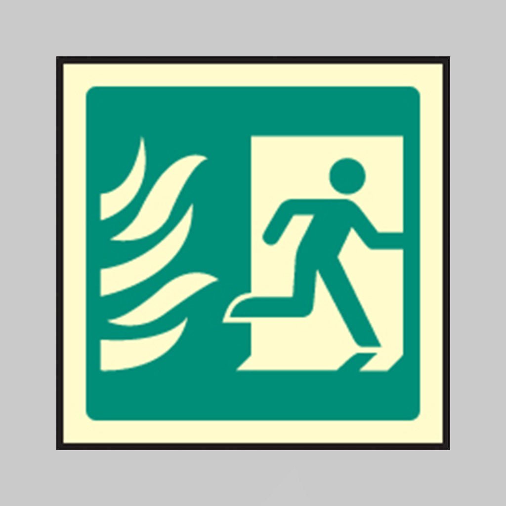 Running Man Symbol Right - Htm Sign - Ready Set SuppliedRunning Man Symbol Right - Htm SignUltra Bright (Class C) Photoluminescent Rigid32110F