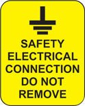 Safety Electrical Connection Do Not Remove Roll of 100 Labels 40 x 50mm - Ready Set SuppliedSafety Electrical Connection Do Not Remove Roll of 100 Labels 40 x 50mm59816