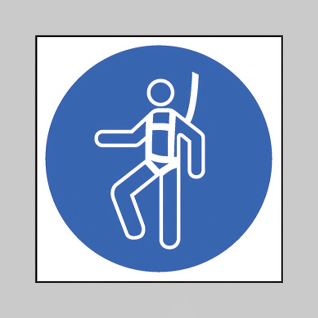 Safety Harness Symbol Sign - Ready Set SuppliedSafety Harness Symbol SignRigid Plastic15416F