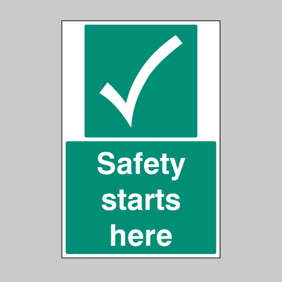 Safety Starts Here Floor Graphic 400 x 600mm - Ready Set SuppliedSafety Starts Here Floor Graphic 400 x 600mm58825