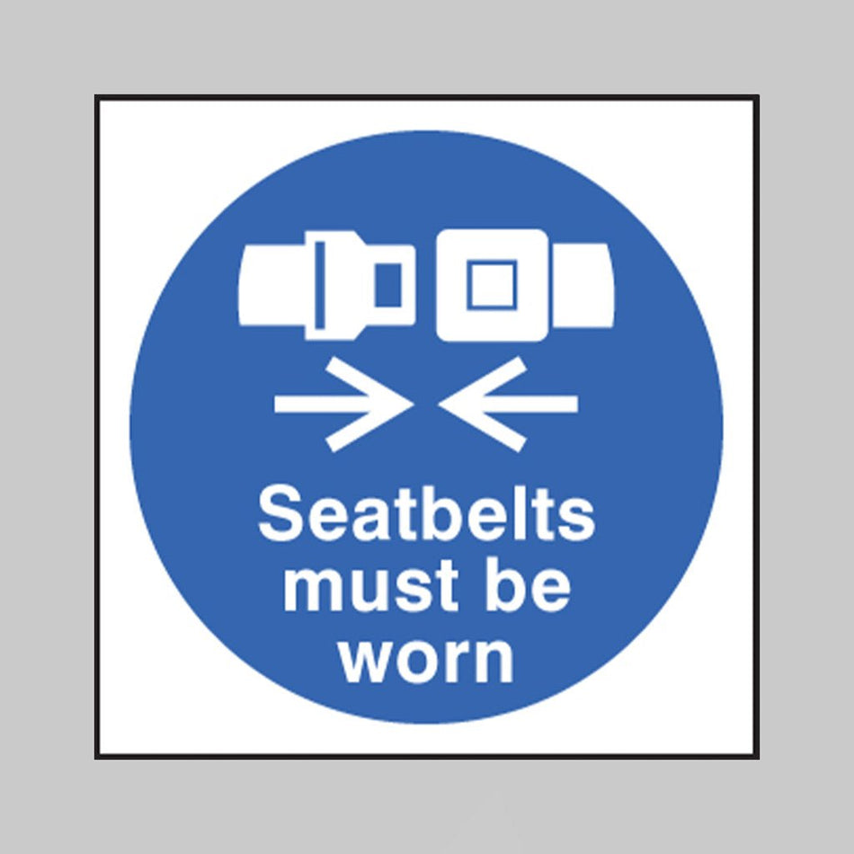Seatbelts Must Be Worn Sign - Ready Set SuppliedSeatbelts Must Be Worn Sign25437F