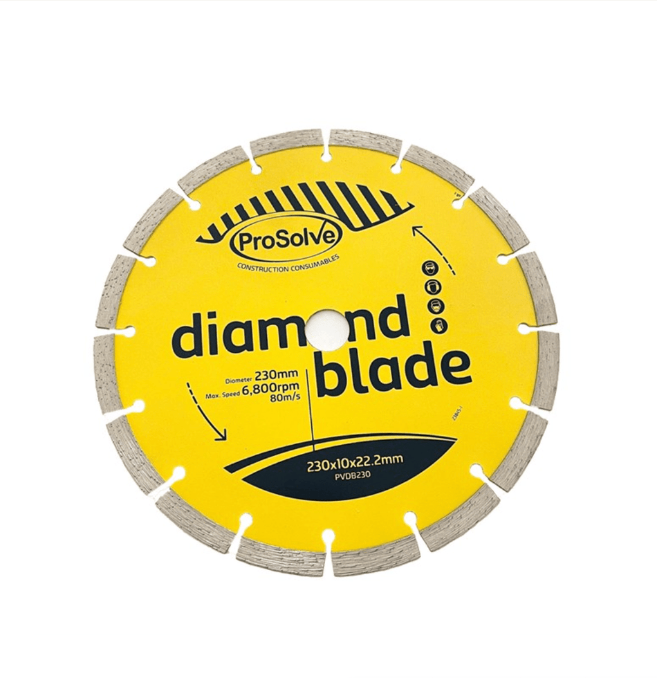 SEGMENTED DIAMOND BLADE 230MM X 22.2MM - Ready Set SuppliedSEGMENTED DIAMOND BLADE 230MM X 22.2MM