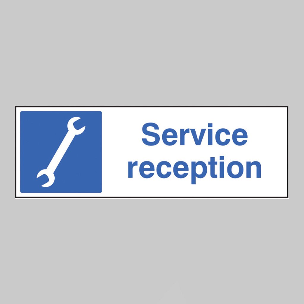 Service Reception Sign - Ready Set SuppliedService Reception Sign16513G