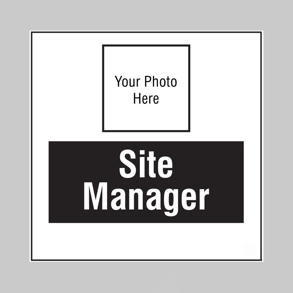 Site Manager, Your Photo Here Builder Signs 400 x 400mm - Ready Set SuppliedSite Manager, Your Photo Here Builder Signs 400 x 400mm55700