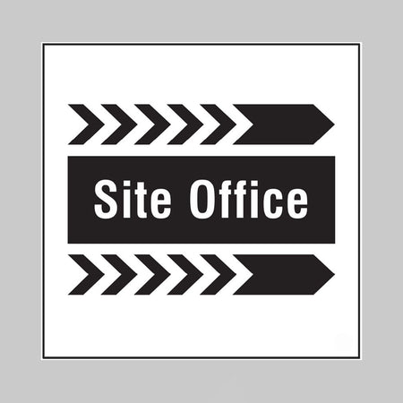 Site Office, Arrow Right Builder Signs 400 x 400mm - Ready Set SuppliedSite Office, Arrow Right Builder Signs 400 x 400mm55731