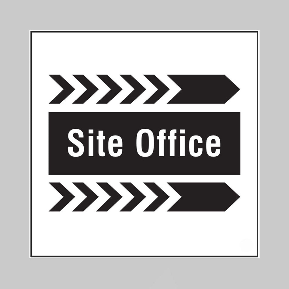 Site Office, Arrow Right Builder Signs 400 x 400mm - Ready Set SuppliedSite Office, Arrow Right Builder Signs 400 x 400mm55731