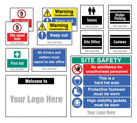 Site Saver Construction Kit (Pack of 12) With Optional Branding - Check If Required - Ready Set SuppliedSite Saver Construction Kit (Pack of 12) With Optional Branding - Check If Required55820