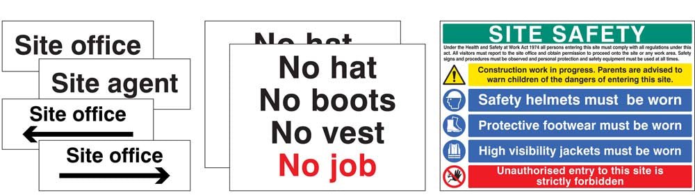 Site Starter Pack 2 (Pack of 7 Signs) - Ready Set SuppliedSite Starter Pack 2 (Pack of 7 Signs)56391