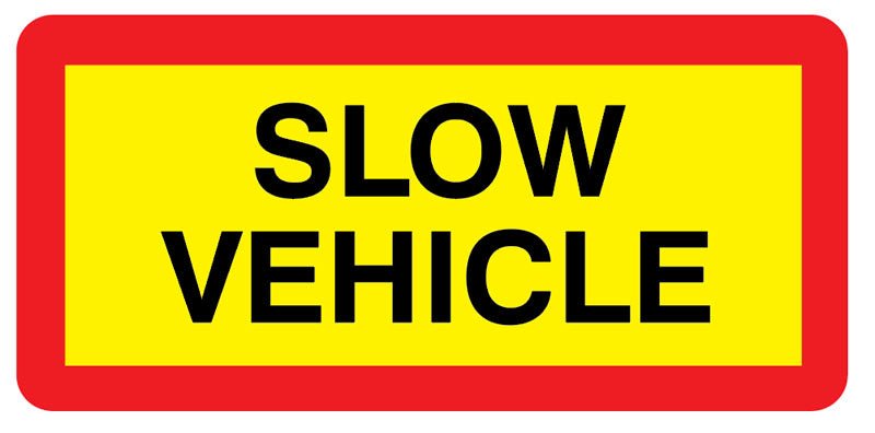 Slow Vehicle Panel 525 X 250mm Reflective Aluminium - Ready Set SuppliedSlow Vehicle Panel 525 X 250mm Reflective Aluminium57143
