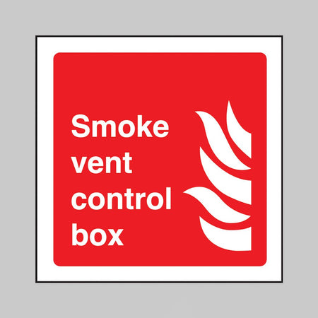 Smoke Vent Control Box Sign - Ready Set SuppliedSmoke Vent Control Box SignRigid Plastic11116C