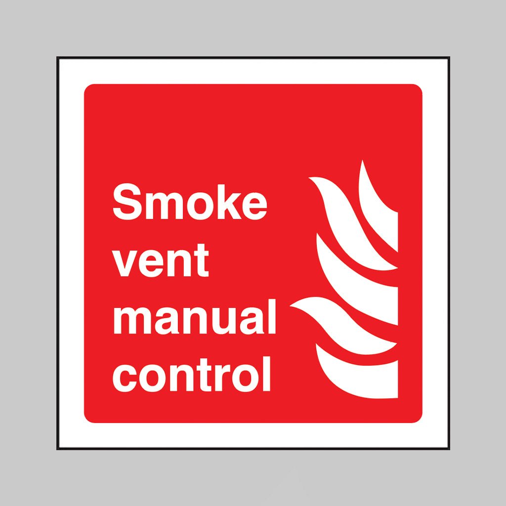 Smoke Vent Manual Control Sign - Ready Set SuppliedSmoke Vent Manual Control SignRigid Plastic11118C
