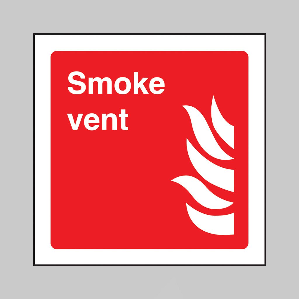 Smoke Vent Sign - Ready Set SuppliedSmoke Vent SignRigid Plastic11117C