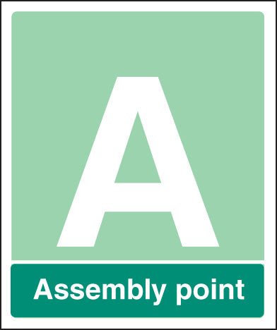 Special Assembly Point Aluminium With Channel 250 x 300mm Sign - Ready Set SuppliedSpecial Assembly Point Aluminium With Channel 250 x 300mm Sign52119