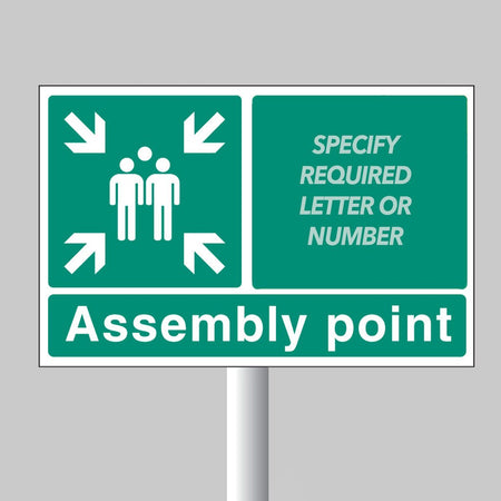 Special Assembly Point Aluminium With Channel 600 x 400mm Sign - Ready Set SuppliedSpecial Assembly Point Aluminium With Channel 600 x 400mm Sign52114