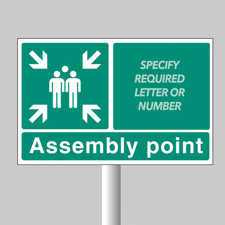 Special Assembly Point Aluminium With Channel 600 x 400mm Sign - Ready Set SuppliedSpecial Assembly Point Aluminium With Channel 600 x 400mm Sign52114