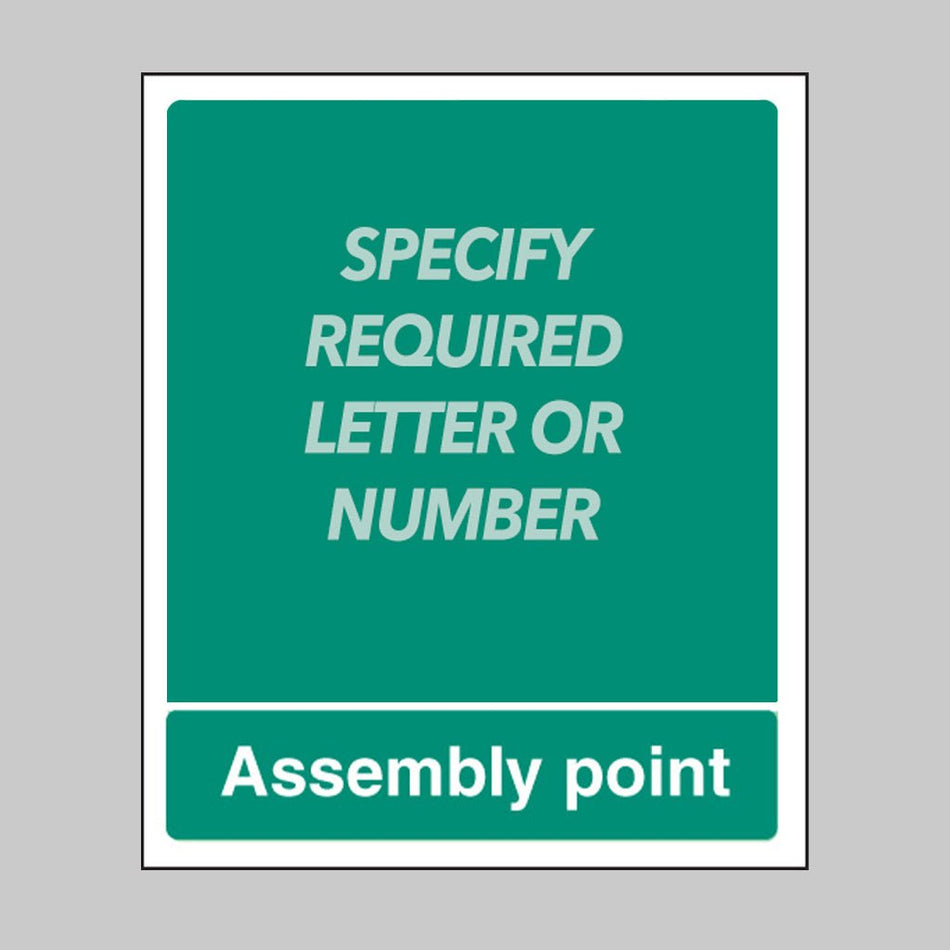 Special Assembly Point Rigid Plastic 250 x 300mm Sign - Ready Set SuppliedSpecial Assembly Point Rigid Plastic 250 x 300mm Sign52115