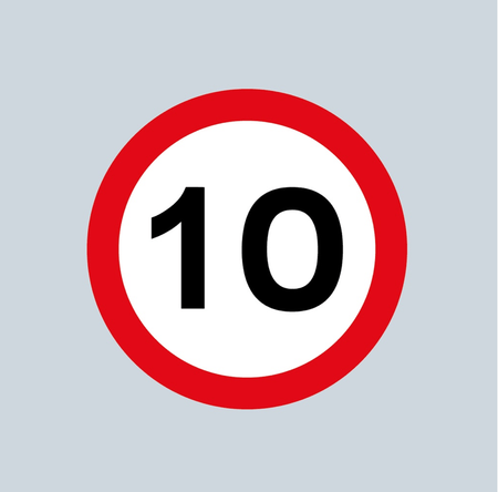 Speed Roundel Red, White & Black - 10 - Ready Set SuppliedSpeed Roundel Red, White & Black - 10100